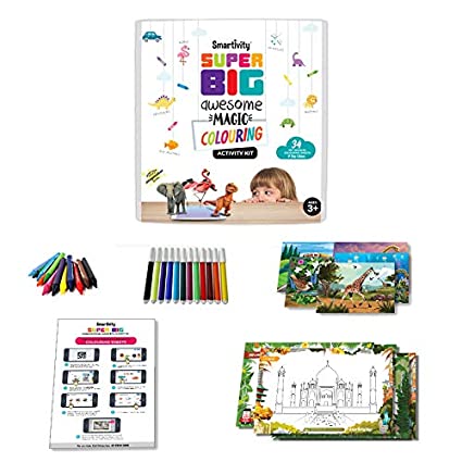 Smartivity Super Big Awesome Magic Colouring Kit FirstToyz® - Indian online toys store