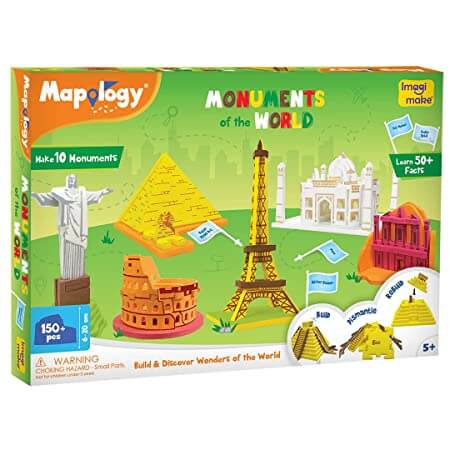 Imagimake Mapology - Monuments of The World - FirstToyz® - firsttoyz.com - FirstToyz® - Indian toys