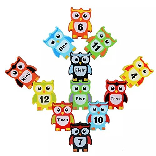 Wooden Owl Balance Stacking for Kids, Educational Toy - FirstToyz® - firsttoyz.com - FirstToyz® - Indian toys