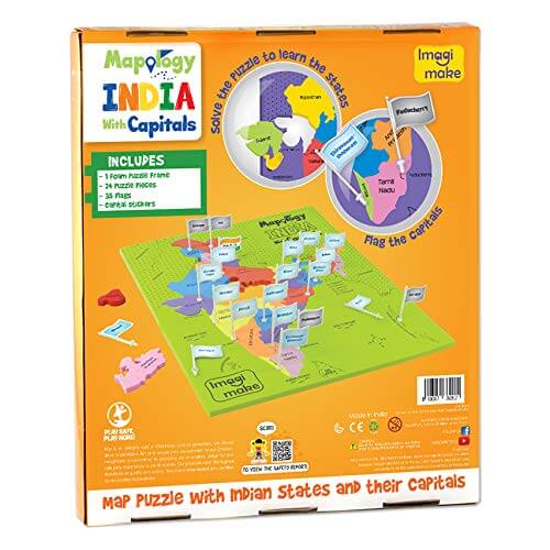 Imagimake Mapology India with State Capitals - Firsttoyz™ - firsttoyz.com - Firsttoyz™ - Indian toys