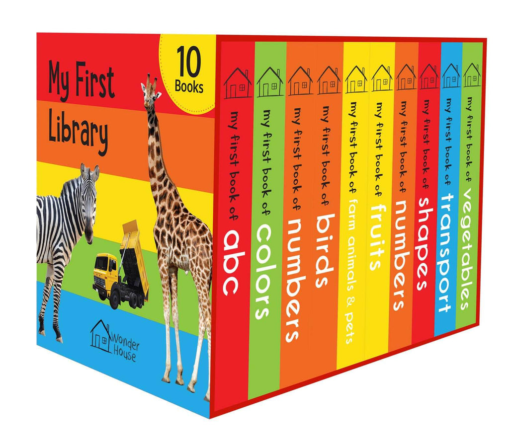 My First Library: Boxset of 10 Board Books for Kids Board book - Firsttoyz™ - firsttoyz.com - Firsttoyz™ - Indian toys