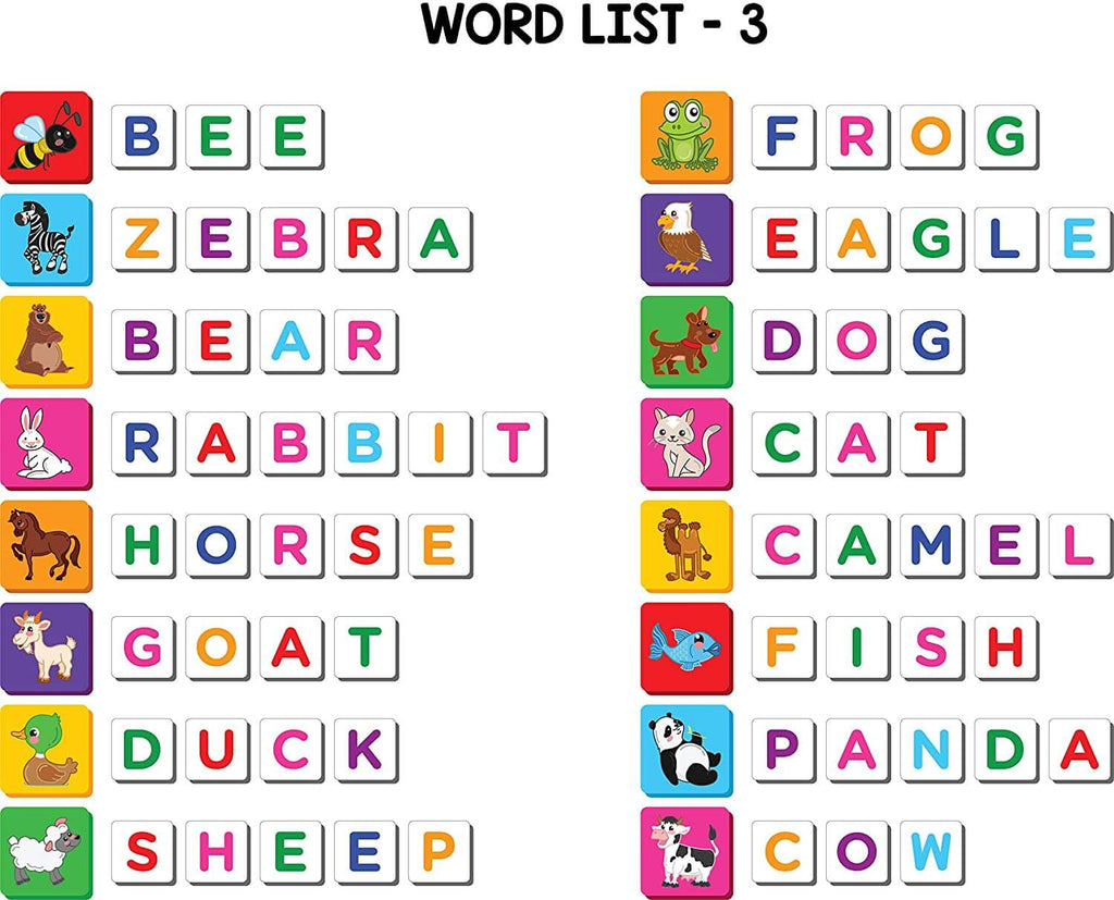 Play Poco Magnetic Fun with Alphabet and Words - with 64 Picture Magnets, 144 Letter Magnets (Capital & Small), Magnetic Board and Spelling Guide - Firsttoyz™ - firsttoyz.com - Firsttoyz™ - Indian toys