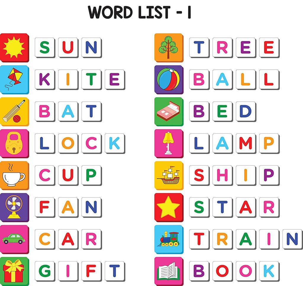 Play Poco Magnetic Fun with Alphabet and Words - with 64 Picture Magnets, 144 Letter Magnets (Capital & Small), Magnetic Board and Spelling Guide - Firsttoyz™ - firsttoyz.com - Firsttoyz™ - Indian toys