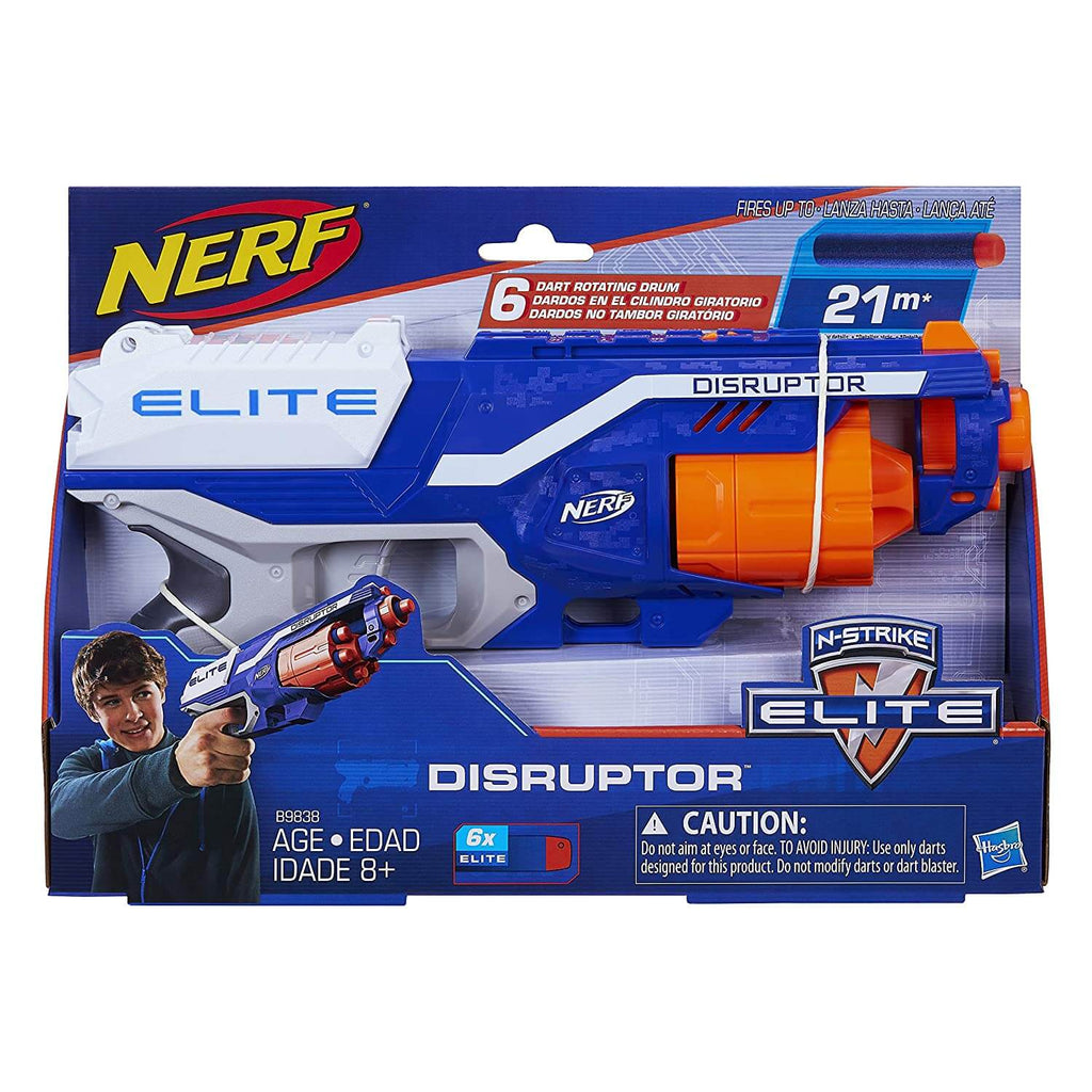 Nerf Disruptor Elite Blaster – 6-Dart Rotating Drum - FirstToyz™ - firsttoyz.com - FirstToyz™ - Indian toys