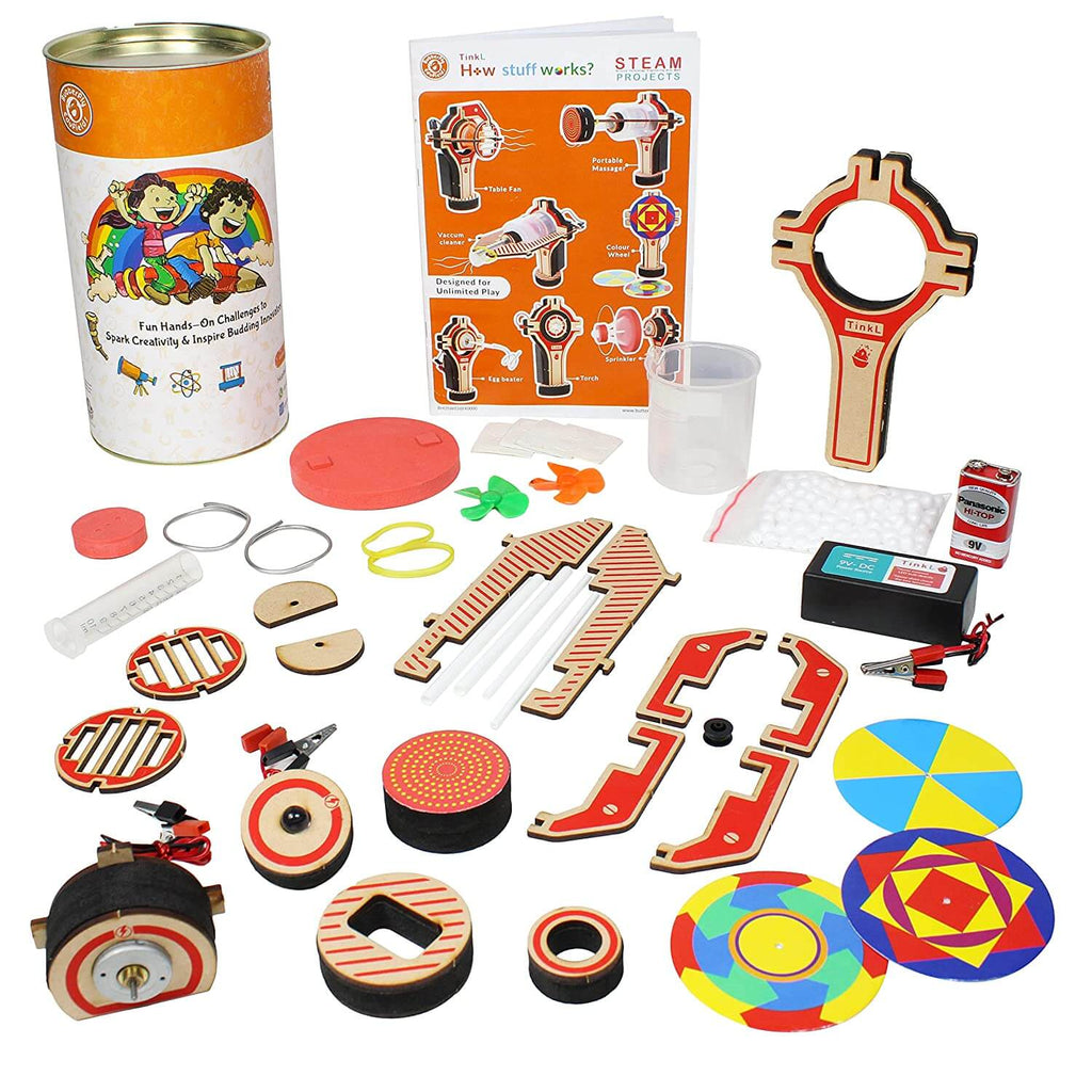 ButterflyEduFields 7in1 Fun Science Activity Box for Kids | Build Your own Gadgets | STEM Construction Toy - Firsttoyz™ - firsttoyz.com - Firsttoyz™ - Indian toys