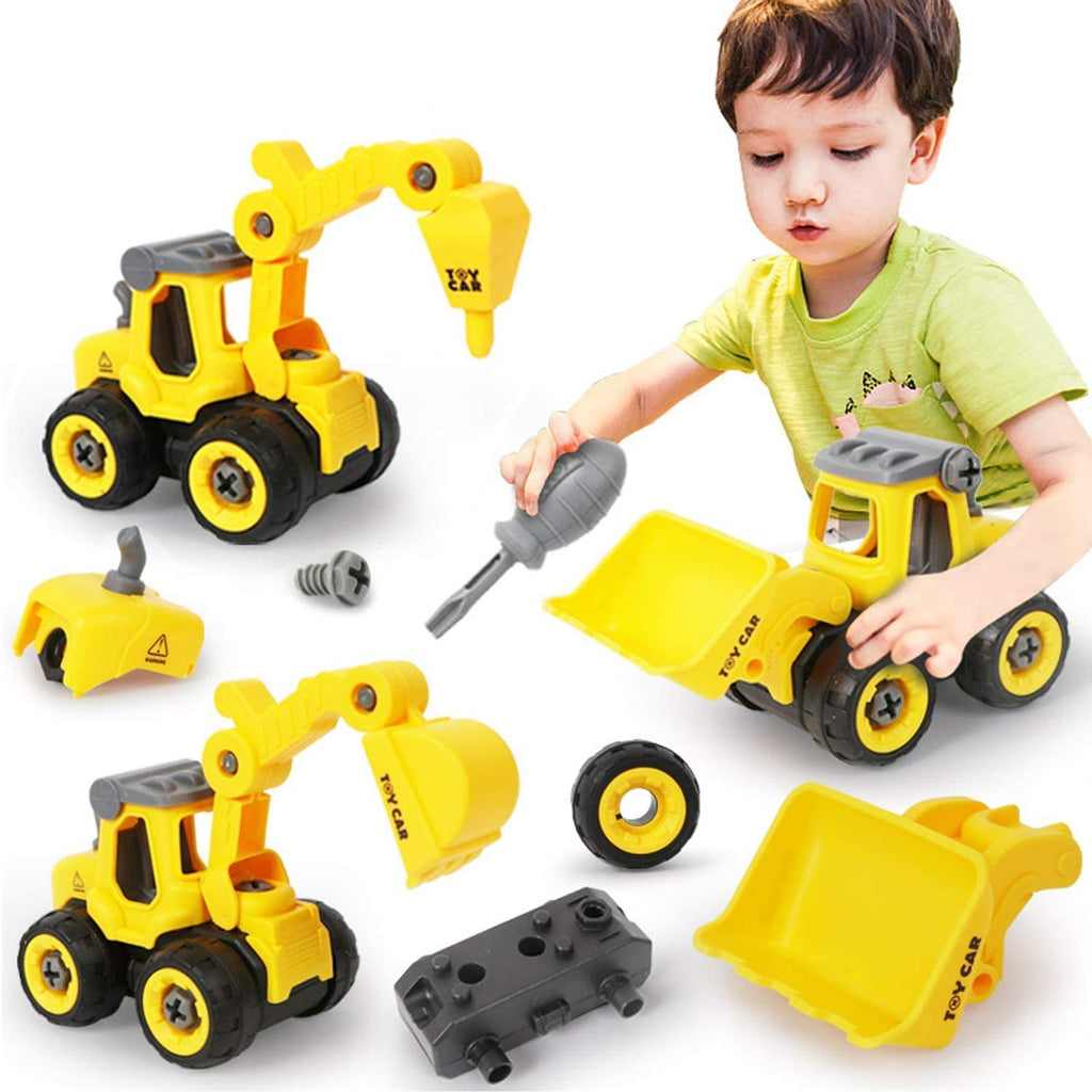 TEC TAVAKKAL Pull Back Construction Vehicles Set - FirstToyz™ - firsttoyz.com - FirstToyz™ - Indian toys