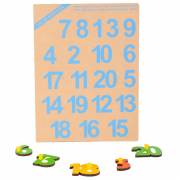 1-20 Number Shape Tray (with knobs) - Firsttoyz™ - firsttoyz.com - Firsttoyz™ - Indian toys