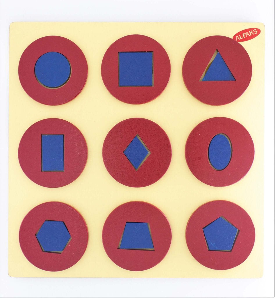 Shapes in Circles Puzzle - FirstToyz® - firsttoyz.com - FirstToyz® - Indian toys