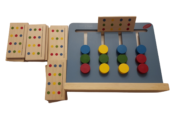Wooden Colour Dot Matching Board - Firsttoyz - firsttoyz.com - Firsttoyz - Indian toys