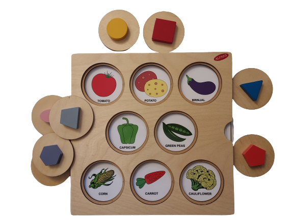 Wooden Memory Puzzle Board - Firsttoyz - firsttoyz.com - Firsttoyz - Indian toys