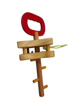 Wooden Lock and Key - Firsttoyz - firsttoyz.com - Firsttoyz - Indian toys