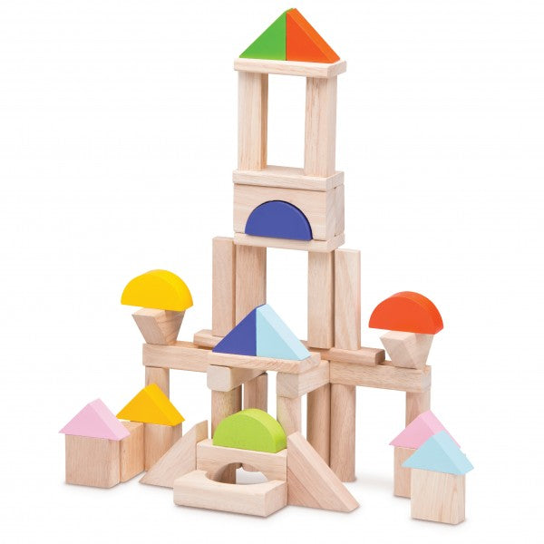 Wonderworld Wooden 50 pieces Blocks - Firsttoyz™ - firsttoyz.com - Firsttoyz™ - Indian toys